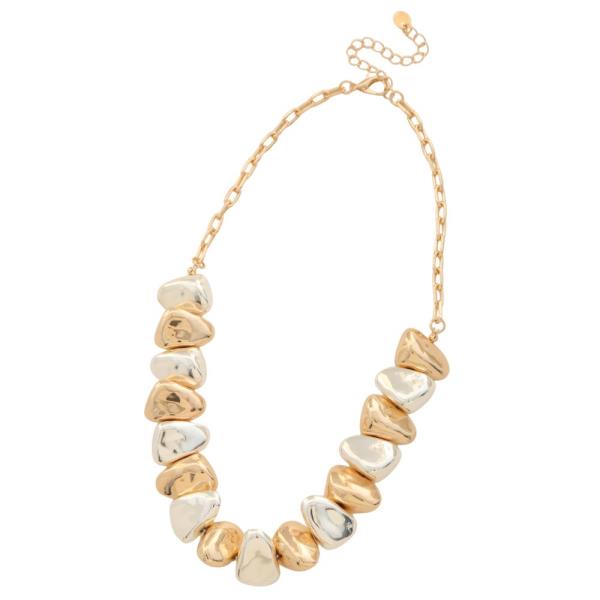 METAL NECKLACE EARRING SET