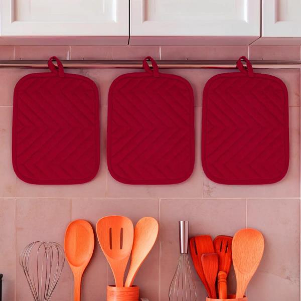 DII MODERN STYLE COTTON QUILTED POTHOLDER