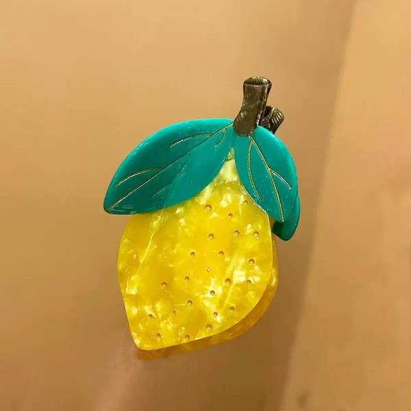 FRUIT LEMON HAIR CLAW CLIP