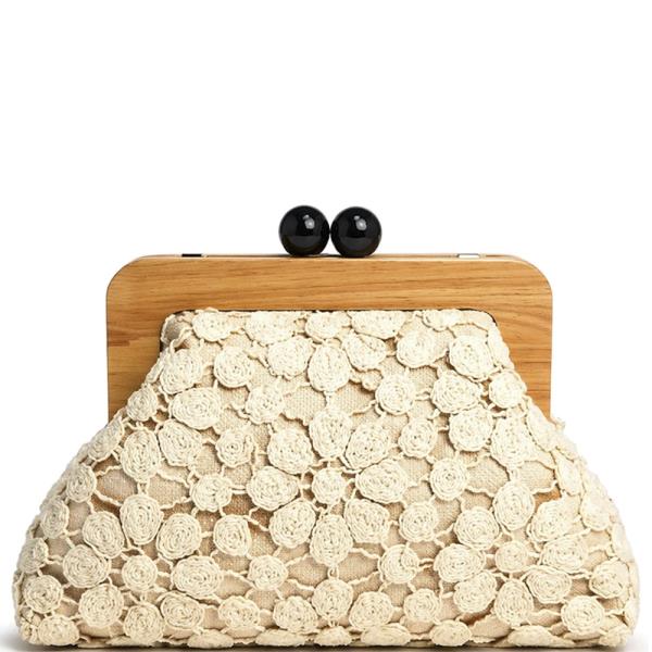 FLORAL PATTERN DESIGN CLUTCH BAG