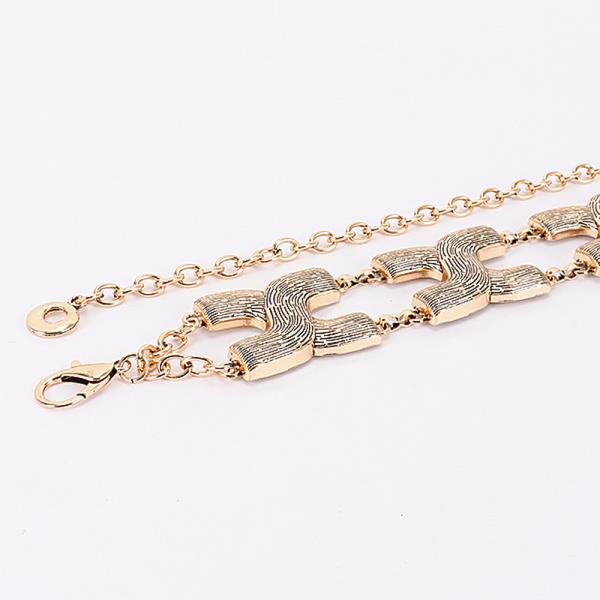 TEXTURED X-LINK CHAIN BELT