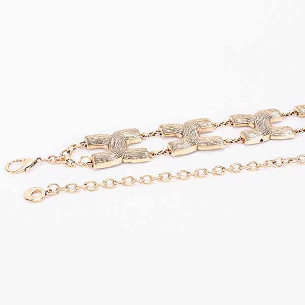 TEXTURED X-LINK CHAIN BELT