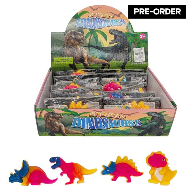 ETA-5/31 DINOSAURS SQUISHY TOY (12 UNITS)
