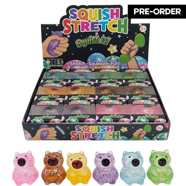 ETA-5/31 SQUISH STRETCH SQUISHY SQUEEZE STRETCH TOY BEAR FIGURE (12 UNITS)