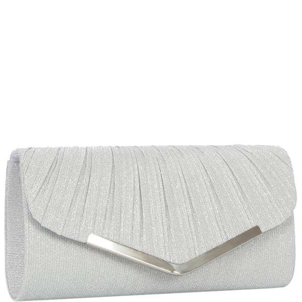 METAL BAR ENVELOPE CLUTCH EVENING BAG