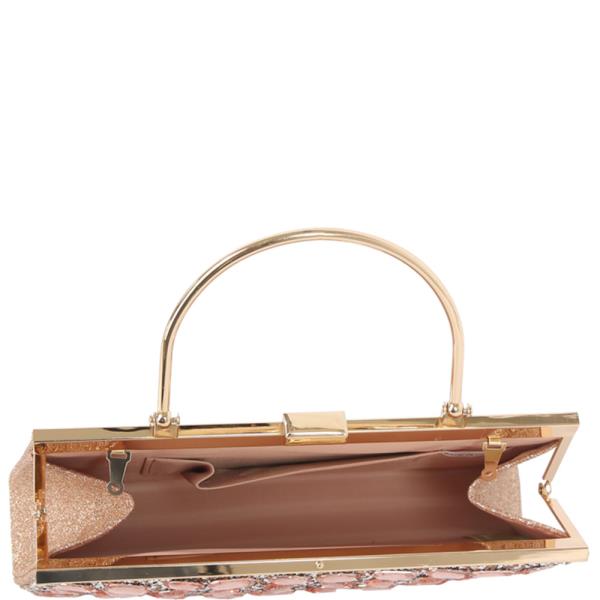 RHINESTONE TOP HANGLE EVENING BAG