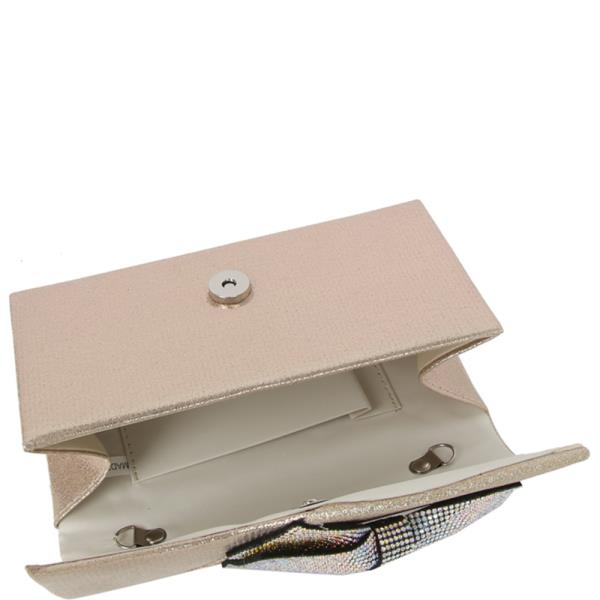 RHINESTONE BOW CLUTCH BAG