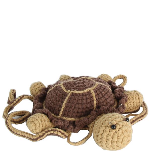 CROCHET TURTLE CROSSBODY BAG