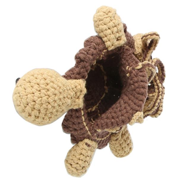 CROCHET TURTLE CROSSBODY BAG