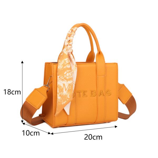 SCARF WRAP HANDLE TOTE BAG WALLET SET