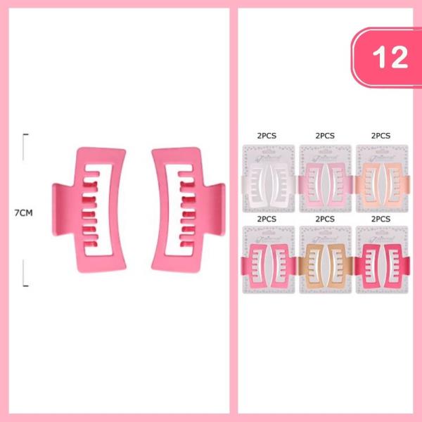 HAIR CLAW CLIP (12 UNITS)
