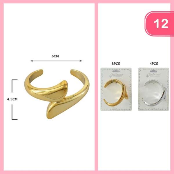 METAL CUFF BRACELET (12 UNITS)