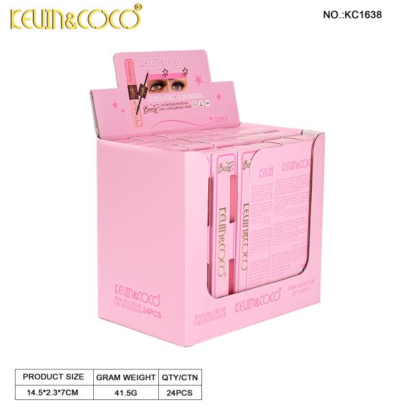 KEVIN & COCO MASCARA CREAM LIQUID EYELINER (24 UNITS)