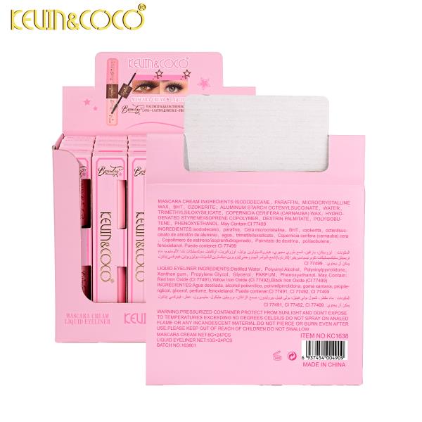 KEVIN & COCO MASCARA CREAM LIQUID EYELINER (24 UNITS)