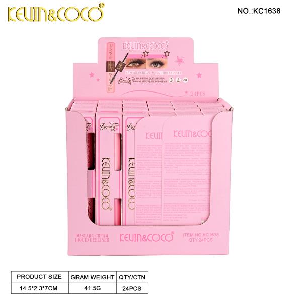 KEVIN & COCO MASCARA CREAM LIQUID EYELINER (24 UNITS)