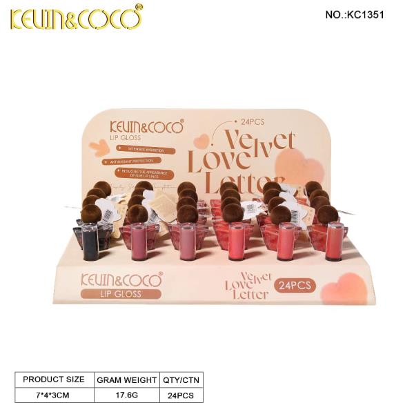 KEVIN & COCO LIPGLOSS (24 UNITS)