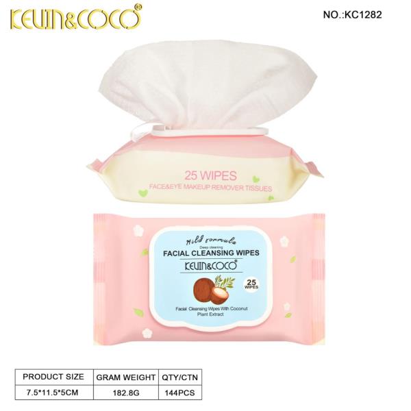 KEVIN & COCO FACIAL CLEASING WIPES (12 UNITS)