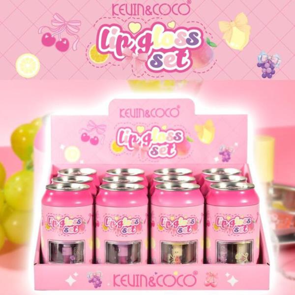 KEVIN & COCO LIPGLOSS SET (12 UNITS)