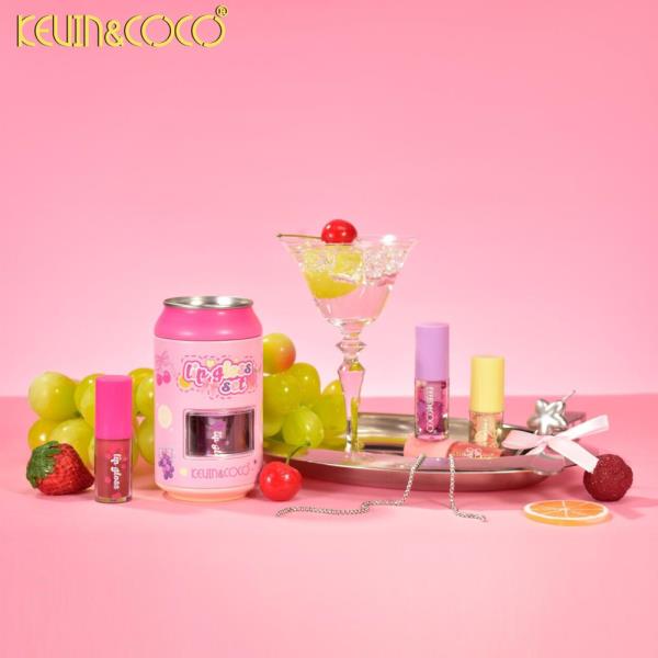 KEVIN AND COCO LIPGLOSS SET (12 UNITS)