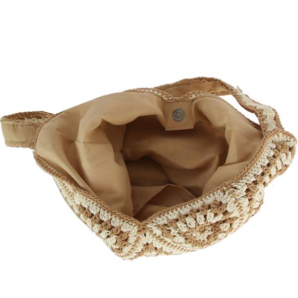MULTI PATTERN CROCHET SHOULDER BAG