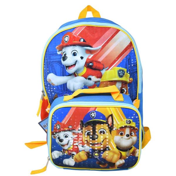 Wholesale Paw Patrol 16 Backpack with lunch bag