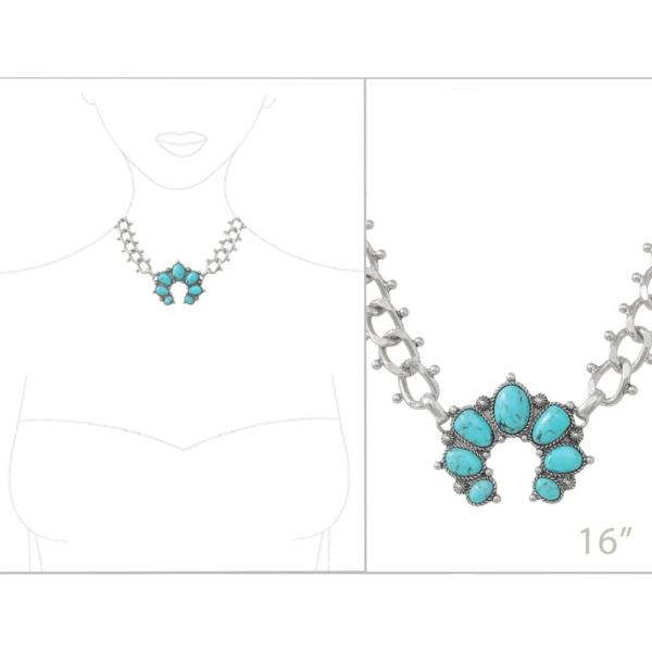 WESTERN BALL TXR HAND STONE NECKLACE