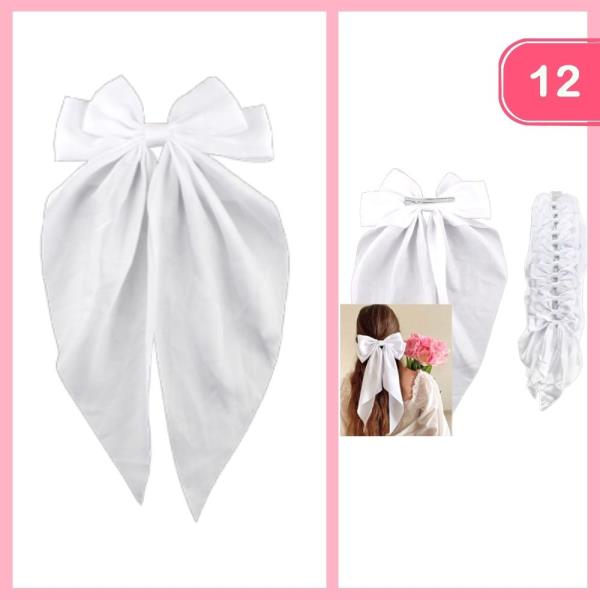 LONG TAIL HAIR BOW (12 UNITS)