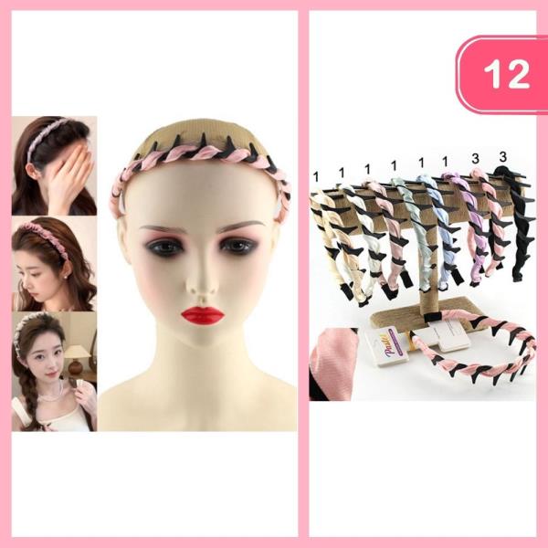FABRIC WRAPPED HEADBAND (12 UNITS)