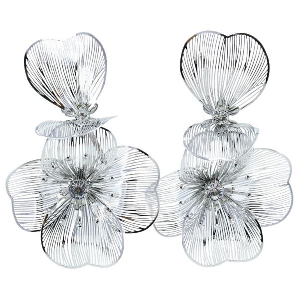 FLOWER STUD STATEMENT EARRING