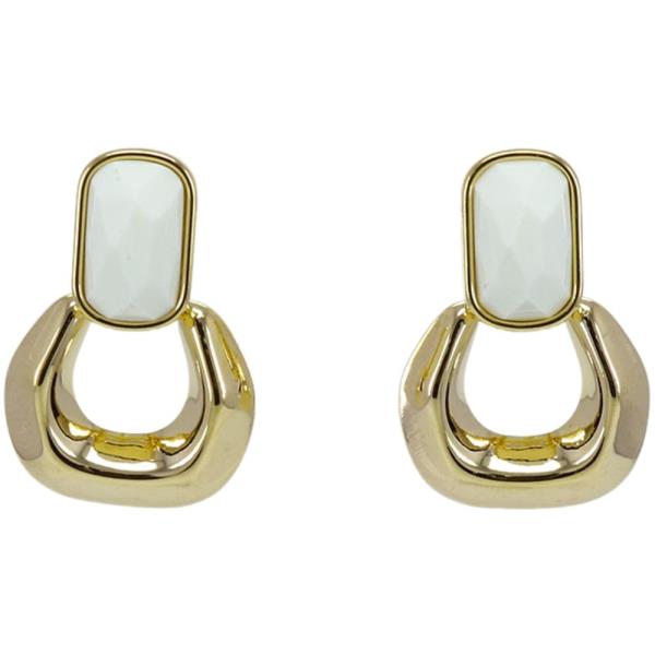 METAL OPEN OVAL HOOP EARRING