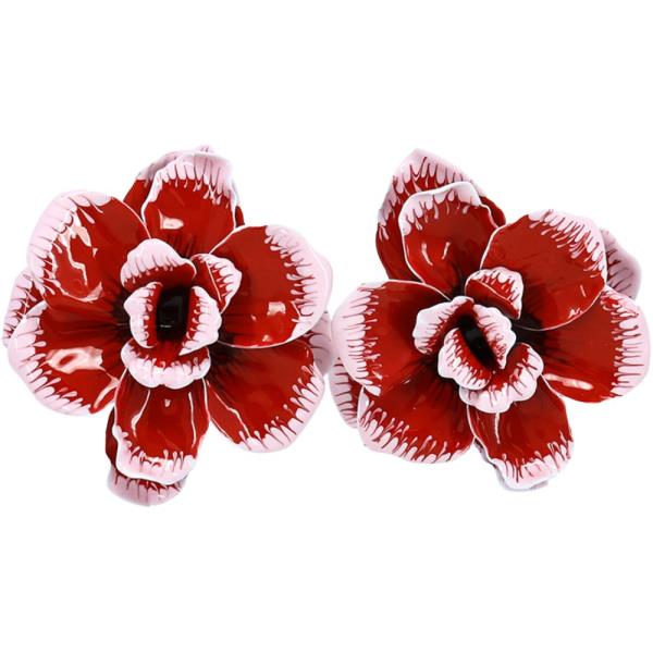 FLOWER PETAL STUD STATEMENT EARRING