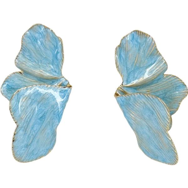 FLOWER PETAL STUD EARRING