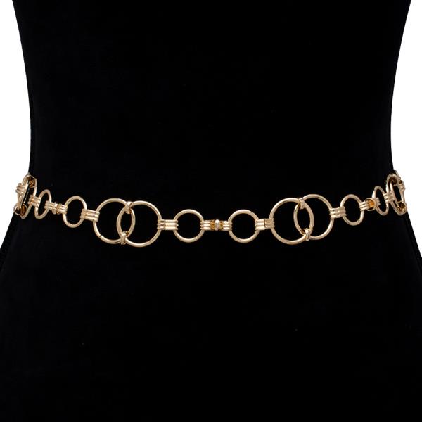 MULTI JOINED CIRCLE LINK HOOK BELT