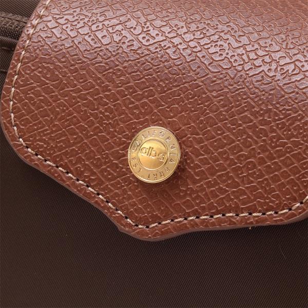 FAUX LEATHER FLAP NYLON CROSSBODY BAG