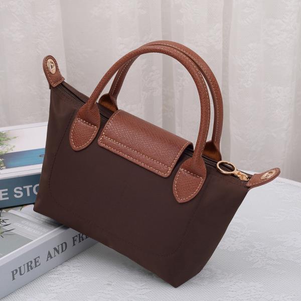 FAUX LEATHER FLAP NYLON CROSSBODY BAG