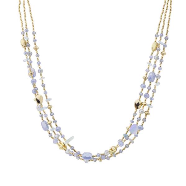 BEAD MULTI STRAND LAYERED NECKLACE