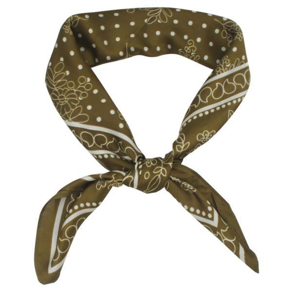 BORDERED SWEET FLORA BANDANA SCARF