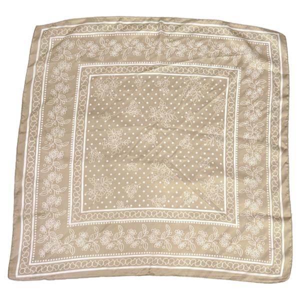 BORDERED SWEET FLORA BANDANA SCARF