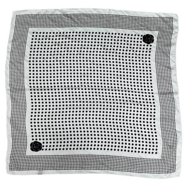 ROSETTE ACCENT DOT CUBE SCARF