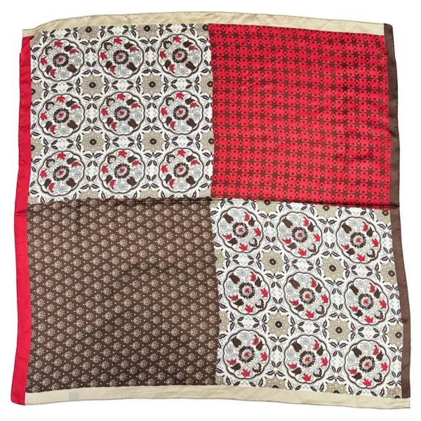 ART NOUVEAU FLOWER QUAD SCARF