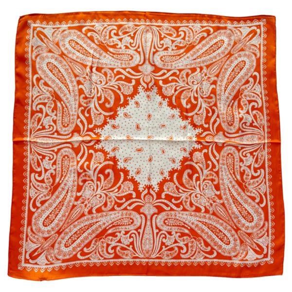 OVERSIZED LUX PAISLEY PRINT SATIN SCARF