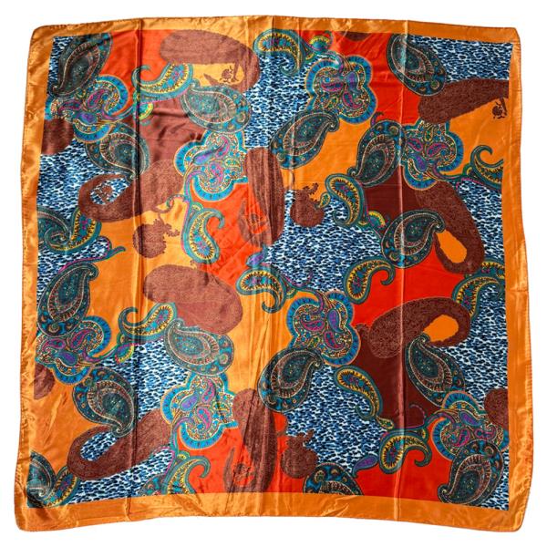 LEOPARD WILD PAISLEY SCARF