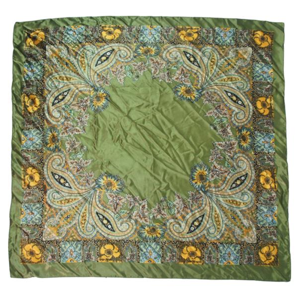 BORDERED PIECE PRINT SCARF