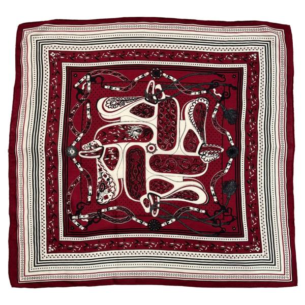 RETRO PATTERN PAISLEY PRINT WOVEN SCARF