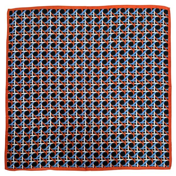 BASKET WEAVE PATTERN PRINT SCARF