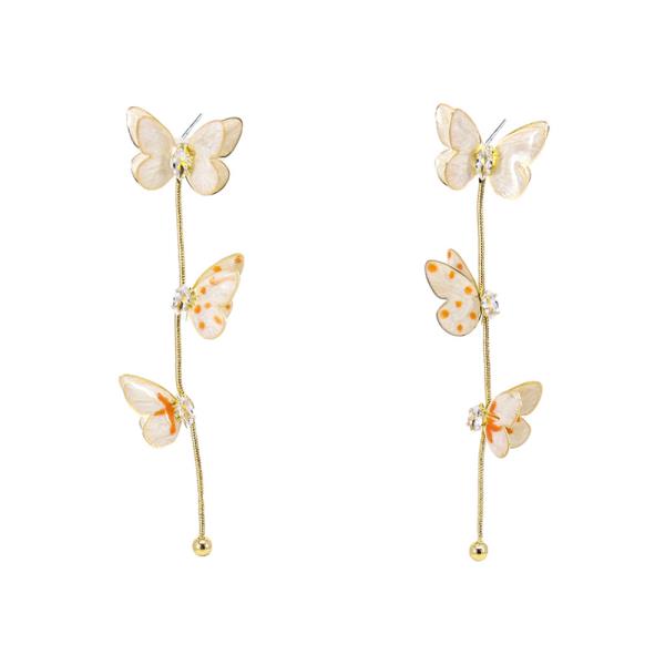 BUTTERFLY LINEAR DROP EARRING