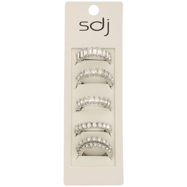 SDJ CRYSTAL MULTI RING SET