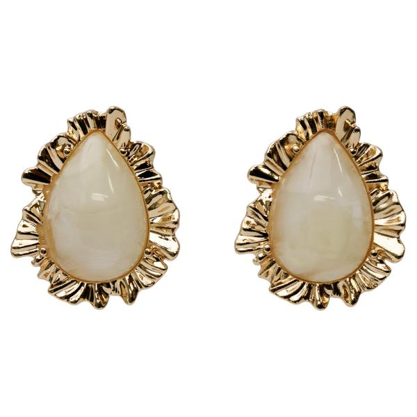 STONE TEARDROP EARRINGS