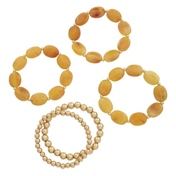 MULTI STRETCH BEAD BRACELET SET
