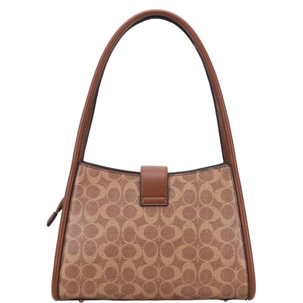 2IN1 GEOMETRIC PRINT POUCH SHOULDER BAG SET